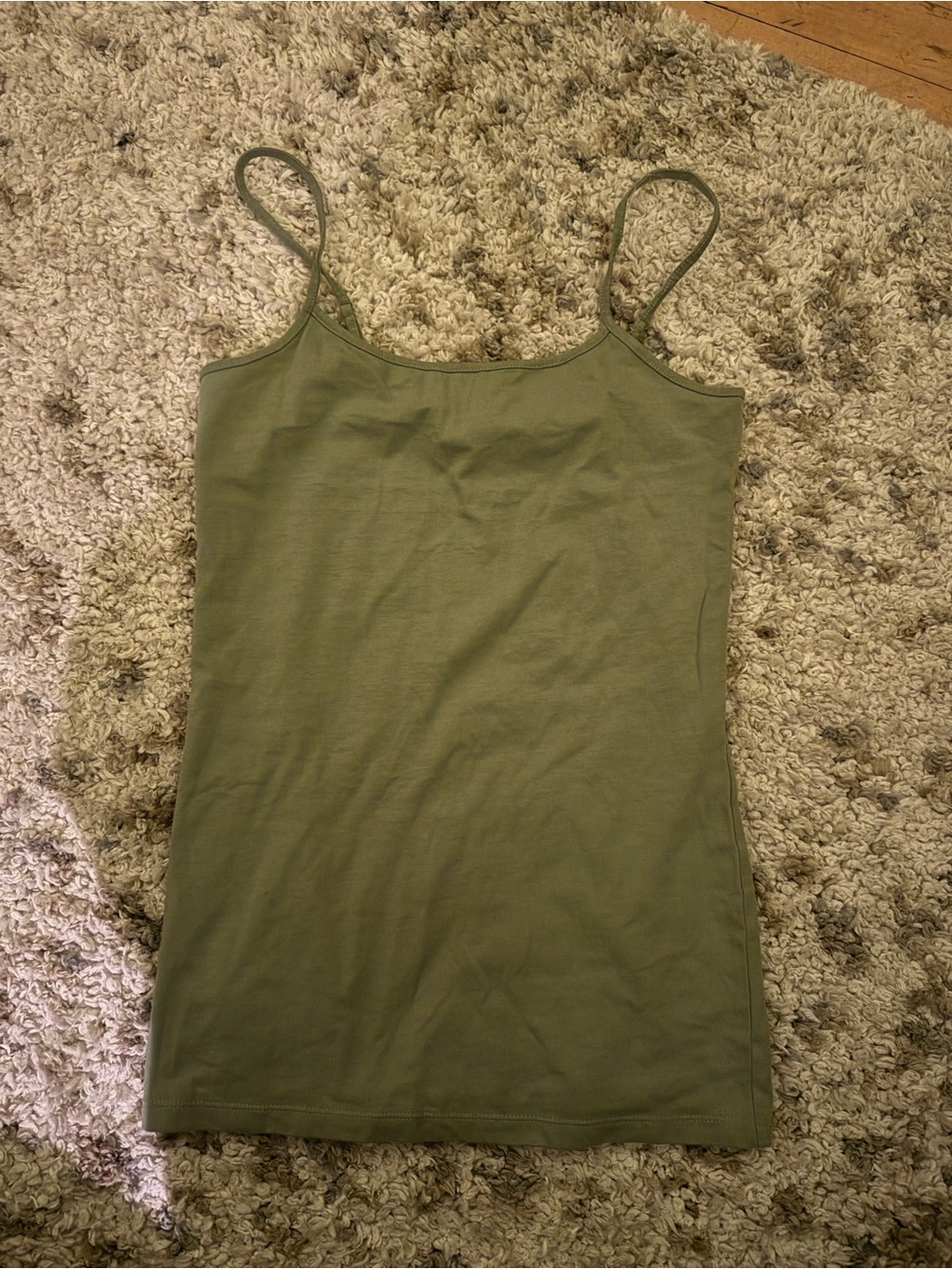 LOFT Olive Green Spaghetti Strap Cami